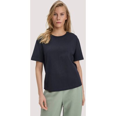 hessnatur Damen Heavy Jersey T-Shirt aus Bio-Baumwolle - blau Größe M hessnatur Damen Heavy Jersey T-Shirt aus Bio-Baumwolle - blau Größe M