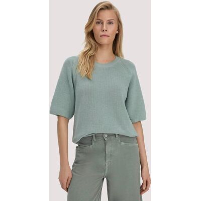 hessnatur Damen Strick Pullover Relaxed aus Bio-Baumwolle - grün Größe S hessnatur Damen Strick Pullover Relaxed aus Bio-Baumwolle - grün Größe S