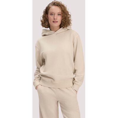 hessnatur Damen Sweathoodie Relaxed aus Bio-Baumwolle - beige Größe M hessnatur Damen Sweathoodie Relaxed aus Bio-Baumwolle - beige Größe M