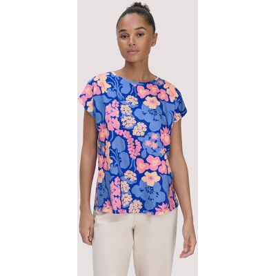 hessnatur Damen Print T-Shirt Oversize LIV LEE aus Bio-Baumwolle - blau Größe M hessnatur Damen Print T-Shirt Oversize LIV LEE aus Bio-Baumwolle - blau Größe M