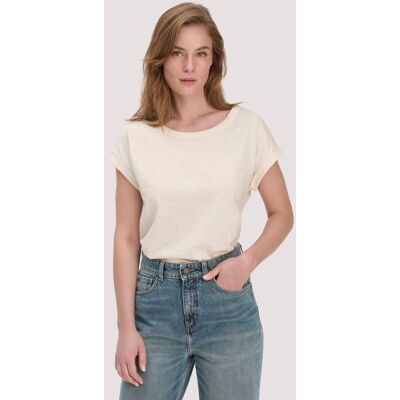 hessnatur Damen Light Slub T-Shirt Relaxed aus Bio-Baumwolle - natur Größe 42 hessnatur Damen Light Slub T-Shirt Relaxed aus Bio-Baumwolle - natur Größe 42