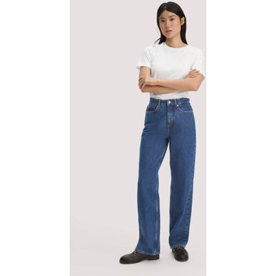 hessnatur Damen Jeans GIERA Straight Relaxed aus Bio-Denim - blau Größe 27/34 hessnatur Damen Jeans GIERA Straight Relaxed aus Bio-Denim - blau Größe 27/34