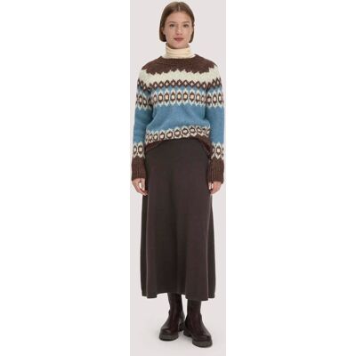 hessnatur Damen Strick Rock Midi Regular aus Bio-Merinowolle mit Cashmere - braun Größe XXL hessnatur Damen Strick Rock Midi Regular aus Bio-Merinowolle mit Cashmere - braun Größe XXL