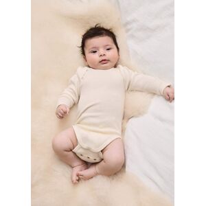 hessnatur Baby Langarm Body aus Bio-Baumwolle mit Bio-Merinowolle und Seide - natur Größe 86/92 hessnatur Baby Langarm Body aus Bio-Baumwolle mit Bio-Merinowolle und Seide - natur Größe 86/92