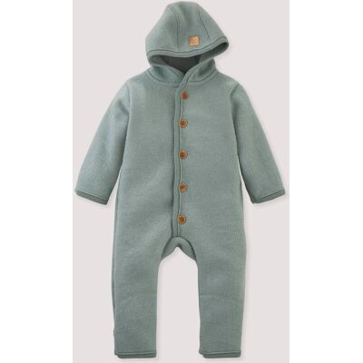 hessnatur Baby Wollwalk Overall aus Bio-Merinowolle - grün Größe 62/68 hessnatur Baby Wollwalk Overall aus Bio-Merinowolle - grün Größe 62/68