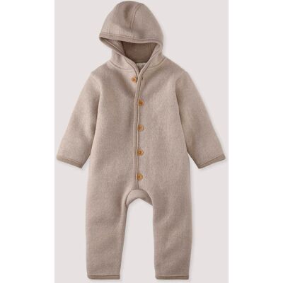hessnatur Baby Wollwalk Overall aus Bio-Merinowolle - beige Größe 74/80 hessnatur Baby Wollwalk Overall aus Bio-Merinowolle - beige Größe 74/80