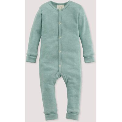 hessnatur Baby Schlafoverall aus Bio-Baumwolle mit Bio-Merinowolle und Seide - grün Größe 98/104 hessnatur Baby Schlafoverall aus Bio-Baumwolle mit Bio-Merinowolle und Seide - grün Größe 98/104