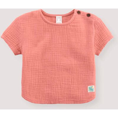 hessnatur Baby Musselin Shirt aus Bio-Baumwolle - rosa Größe 98/104 hessnatur Baby Musselin Shirt aus Bio-Baumwolle - rosa Größe 98/104