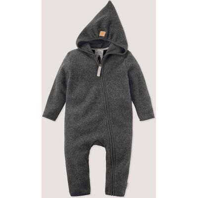 hessnatur Baby Fleece Overall aus Bio-Baumwolle - grau Größe 74/80 hessnatur Baby Fleece Overall aus Bio-Baumwolle - grau Größe 74/80