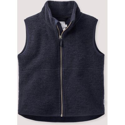 hessnatur Kinder Wollfleece Weste aus Bio-Merinowolle - blau Größe 122/128 hessnatur Kinder Wollfleece Weste aus Bio-Merinowolle - blau Größe 122/128