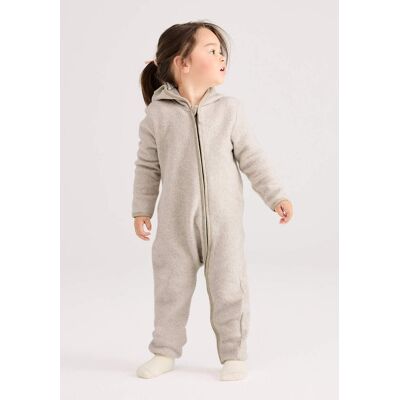 hessnatur Baby Fleece Overall aus Bio-Baumwolle - beige Größe 62/68 hessnatur Baby Fleece Overall aus Bio-Baumwolle - beige Größe 62/68