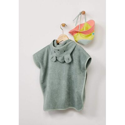 hessnatur Baby Frottee Poncho aus Bio-Baumwolle - grün Größe Gr. 1 (74/86) hessnatur Baby Frottee Poncho aus Bio-Baumwolle - grün Größe Gr. 1 (74/86)