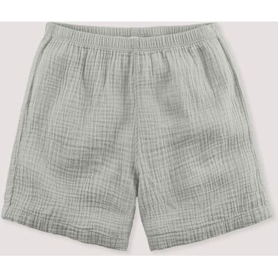 hessnatur Kinder Musselin Shorts PURE COMFORT aus Bio-Baumwolle - grau Größe 98/104 hessnatur Kinder Musselin Shorts PURE COMFORT aus Bio-Baumwolle - grau Größe 98/104