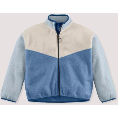 hessnatur Kinder Softfleece Jacke aus Bio-Baumwolle - blau Größe 146/152 hessnatur Kinder Softfleece Jacke aus Bio-Baumwolle - blau Größe 146/152