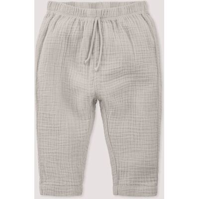 hessnatur Baby Musselin Hose aus Bio-Baumwolle - beige Größe 74/80 hessnatur Baby Musselin Hose aus Bio-Baumwolle - beige Größe 74/80