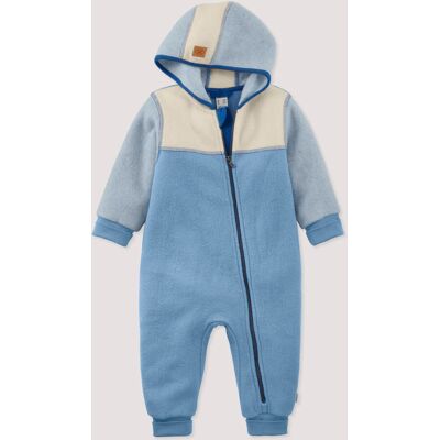 hessnatur Baby Softfleece Overall aus Bio-Baumwolle - blau Größe 62/68 hessnatur Baby Softfleece Overall aus Bio-Baumwolle - blau Größe 62/68