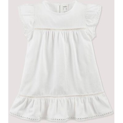 hessnatur Baby Jersey Kleid aus Bio-Baumwolle - weiß Größe 74/80 hessnatur Baby Jersey Kleid aus Bio-Baumwolle - weiß Größe 74/80