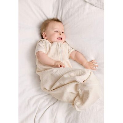 hessnatur Baby Musselin Schlafsack aus Bio-Baumwolle - natur Größe 90cm hessnatur Baby Musselin Schlafsack aus Bio-Baumwolle - natur Größe 90cm