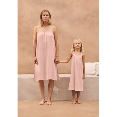 hessnatur Kinder Musselin Nachthemd PURE COMFORT aus Bio-Baumwolle - rosa Größe 122/128 hessnatur Kinder Musselin Nachthemd PURE COMFORT aus Bio-Baumwolle - rosa Größe 122/128