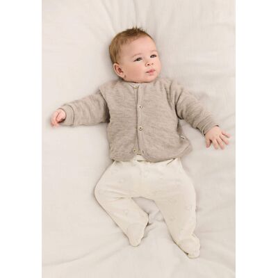 hessnatur Baby Wollfrottee Jacke aus Bio-Merinowolle - beige Größe 86/92 hessnatur Baby Wollfrottee Jacke aus Bio-Merinowolle - beige Größe 86/92