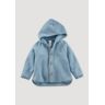 hessnatur Baby Softfleece Jacke Regular aus Bio-Baumwolle - blau Größe 98/104