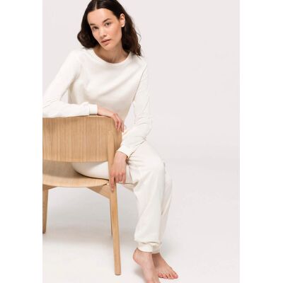 hessnatur Damen Pyjama PURE NATURE aus Bio-Baumwolle - natur Größe 46 hessnatur Damen Pyjama PURE NATURE aus Bio-Baumwolle - natur Größe 46
