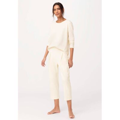 hessnatur Damen Pyjama PURE COTTON aus Bio-Baumwolle - natur Größe 44 hessnatur Damen Pyjama PURE COTTON aus Bio-Baumwolle - natur Größe 44