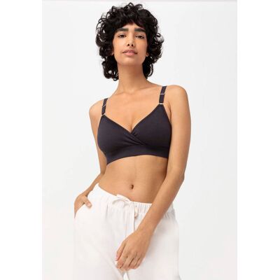 hessnatur Damen Still-Bustier bügelllos COTTON FEEL aus Bio-Baumwolle - schwarz Größe L hessnatur Damen Still-Bustier bügelllos COTTON FEEL aus Bio-Baumwolle - schwarz Größe L