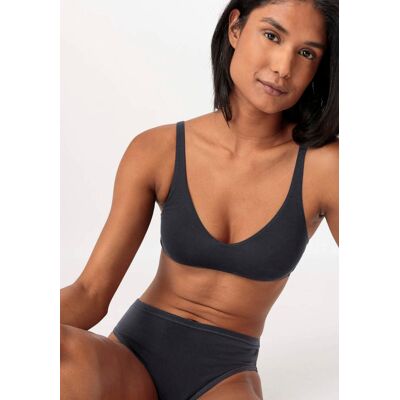hessnatur Damen Soft BH PURE SENSE aus TENCEL™ Modal - schwarz Größe 34 hessnatur Damen Soft BH PURE SENSE aus TENCEL™ Modal - schwarz Größe 34