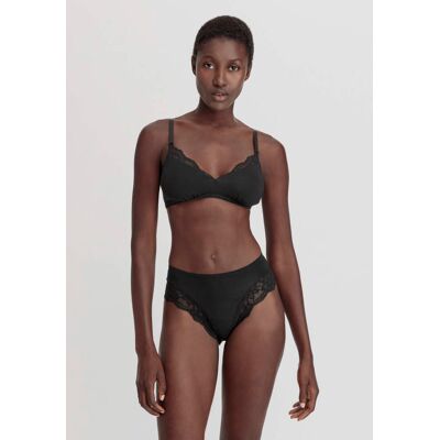 hessnatur Damen Soft BH PURE SENSE LACE aus TENCEL™ Modal - schwarz Größe 40 hessnatur Damen Soft BH PURE SENSE LACE aus TENCEL™ Modal - schwarz Größe 40