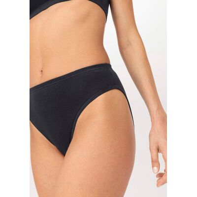 hessnatur Damen Slip High Waist im PURE COTTON aus Bio-Baumwolle - schwarz Größe 42 hessnatur Damen Slip High Waist im PURE COTTON aus Bio-Baumwolle - schwarz Größe 42