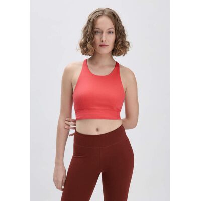 hessnatur Loungewear Bustier Highneck ACTIVE LIGHT aus Bio-Baumwolle - rot Größe 40 hessnatur Loungewear Bustier Highneck ACTIVE LIGHT aus Bio-Baumwolle - rot Größe 40