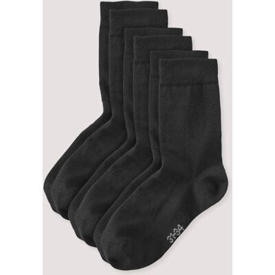 hessnatur Kinder Socke aus Bio-Baumwolle - schwarz Größe 35-38 hessnatur Kinder Socke aus Bio-Baumwolle - schwarz Größe 35-38
