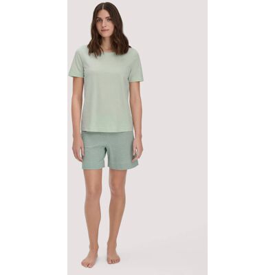hessnatur Damen Pyjama PURE COTTON aus Bio-Baumwolle - grün Größe 46 hessnatur Damen Pyjama PURE COTTON aus Bio-Baumwolle - grün Größe 46