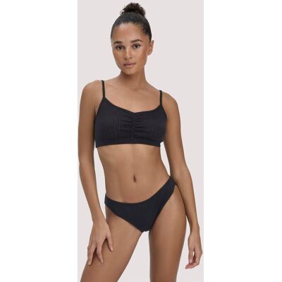 hessnatur Damen Pointelle Bustier PURE COTTON aus Bio-Baumwolle - schwarz Größe 34 hessnatur Damen Pointelle Bustier PURE COTTON aus Bio-Baumwolle - schwarz Größe 34