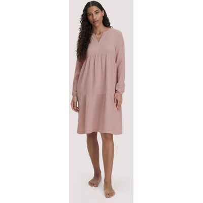 hessnatur Damen Musselin Nachthemd Relaxed PURE COMFORT aus Bio-Baumwolle - rosa Größe 48 hessnatur Damen Musselin Nachthemd Relaxed PURE COMFORT aus Bio-Baumwolle - rosa Größe 48