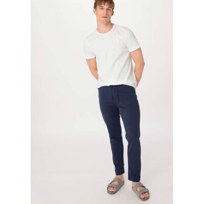 hessnatur Herren Schlafhose Relaxed aus Bio-Baumwolle - blau Größe 48 hessnatur Herren Schlafhose Relaxed aus Bio-Baumwolle - blau Größe 48