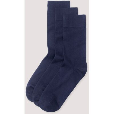hessnatur Herren Socke aus Bio-Baumwolle - blau Größe 46-48 hessnatur Herren Socke aus Bio-Baumwolle - blau Größe 46-48