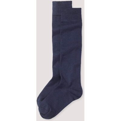 hessnatur Kniestrumpf im aus Bio-Merinowolle mit Bio-Baumwolle - blau Größe 39-42 hessnatur Kniestrumpf im aus Bio-Merinowolle mit Bio-Baumwolle - blau Größe 39-42