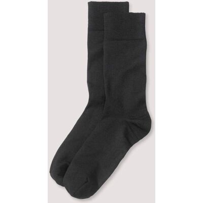 hessnatur Herren Socke im aus Bio-Merinowolle mit Bio-Baumwolle - schwarz Größe 43-45 hessnatur Herren Socke im aus Bio-Merinowolle mit Bio-Baumwolle - schwarz Größe 43-45