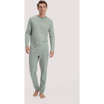 hessnatur Herren Pyjama PURE COTTON aus Bio-Baumwolle - grün Größe 50 hessnatur Herren Pyjama PURE COTTON aus Bio-Baumwolle - grün Größe 50