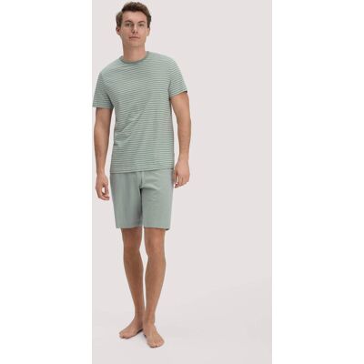 hessnatur Herren Pyjama PURE COTTON aus Bio-Baumwolle - grün Größe 54 hessnatur Herren Pyjama PURE COTTON aus Bio-Baumwolle - grün Größe 54