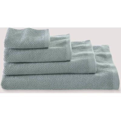 hessnatur Frottier-Handtuch mit Struktur aus Bio-Baumwolle - grün Größe 100x180 cm hessnatur Frottier-Handtuch mit Struktur aus Bio-Baumwolle - grün Größe 100x180 cm