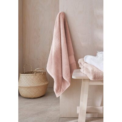 hessnatur Frottier Handtuch aus Bio-Baumwolle - rosa Größe 50x100 cm hessnatur Frottier Handtuch aus Bio-Baumwolle - rosa Größe 50x100 cm