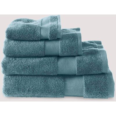 hessnatur Frottier Handtuch aus Bio-Baumwolle - blau Größe 50x100 cm hessnatur Frottier Handtuch aus Bio-Baumwolle - blau Größe 50x100 cm