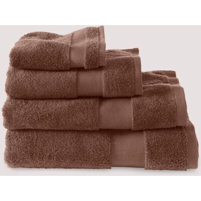 hessnatur Frottier Handtuch aus Bio-Baumwolle - braun Größe 100x180 cm hessnatur Frottier Handtuch aus Bio-Baumwolle - braun Größe 100x180 cm