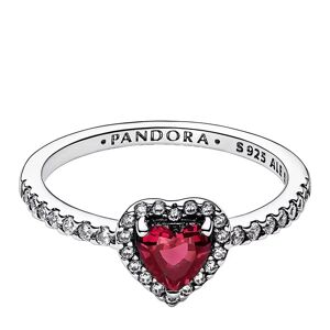 Pandora Ring - Heart sterling silver ring with cherries jubilee - Gr. 54 - in Silber - für Damen