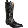 GANNI Boots & Stiefeletten - Mid Shaft Embroidered Western Boot - Gr. 36 (EU) - in Schwarz - für Damen