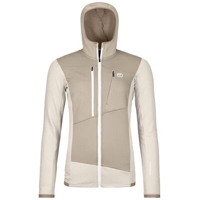 Ortovox Fleece Grid Hoody - Hellgrau Ortovox Fleece Grid Hoody - Hellgrau