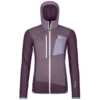 Ortovox Fleece Grid Hoody - Lila Ortovox Fleece Grid Hoody - Lila